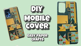 DIY Simple amp Classy Mobile Cover with Paper  Mobile Cover  DIY Paper Crafts [upl. by Farley478]