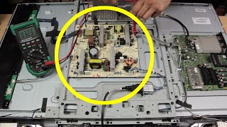 How To Repair A TV That Wont Turn On  How To Replace A TV Power Supply Board  Sony KDL 40W5710 [upl. by Adnohsad961]