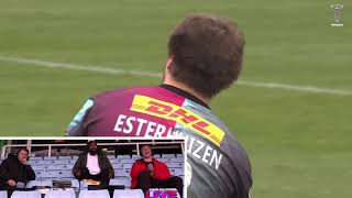 Andre Esterhuizen puts in HUGE hit against Gloucester [upl. by Anaeg]