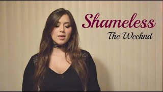 Shameless  The Weeknd acoustic Allison Vela Cover [upl. by Anitnamaid636]