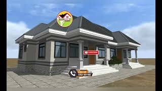 RAMANI NZURI YA VYUMBA SITA VYA KULALA DOUBLE HOUSE PLAN CLASSIC [upl. by Elehcar]