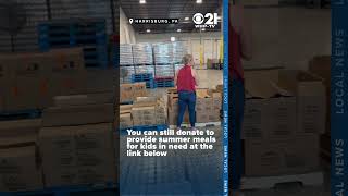 Sinclair Cares CBS 21 volunteers at Central PA Food Bank to fight summer hunger [upl. by Yared]