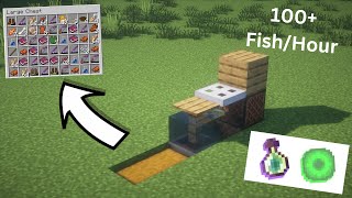 EASY AFK FISH FARM MINECRAFT 121 JavaBedrock [upl. by Yregram]