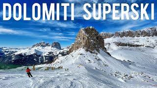 Dolomiti Superski — Skiing Across The Italian Dolomites From Val Gardena To Cortina [upl. by Arramahs]