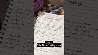 Study tip2  Boost your productivity with the Cornell notetaking method studytips studysmart [upl. by Ecerahc]