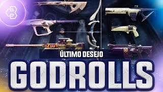 QUAIS SÃO AS ARMAS E OS GODROLLS DA INCURSÃO O ÚLTIMO DESEJO  Destiny 2  Temporada dos Desejos [upl. by Lorens729]