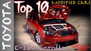 Top 10 Modified Toyota Corolla 9th Generation  E130  M Bros [upl. by Nnel]