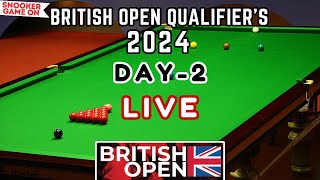 🔴 Snooker Live British Open Qualifiers 2024 Table 2 Day 2 Live Matches [upl. by Aynot997]