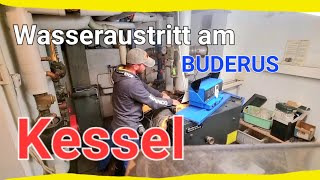 Wasseraustritt am Buderus Kessel [upl. by Hinch]