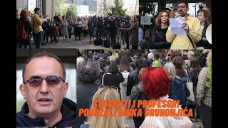 Studenti i profesori podržali Dinka Gruhonjića [upl. by Imas]