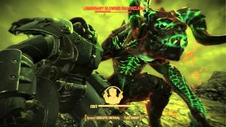 Fallout 4  Legendary Glowing Deathclaw vs X01 Mk VI fistfight Survival [upl. by Cruickshank]