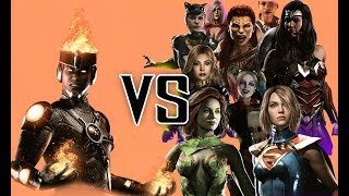 Firestorm VS The Girls  All Intro Dialogues  INJUSTICE 2 [upl. by Eseryt]