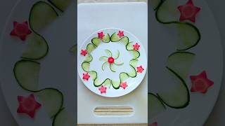 super how to make salad easy salad vegetablecarving carving cuttingskills shortstrending art [upl. by Auot943]