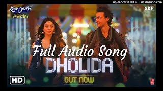 Dholida Full Audio Song  LOVEYATRI [upl. by Nonnarb]