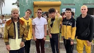 Cnco junto a Prince Royce filmando video llegaste tu [upl. by Armbrecht]