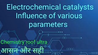 Electrocatalyst influence of various parameters MSc [upl. by Afatsum122]