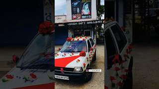 Maruti 800 full modified alloy wheels 🛞 white colour maruti800lovers 800 maruti800status [upl. by Jamilla]