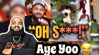 HODGETWINS  Man Blows Black Women’s Wigs Off in Public  REACTION  TRY NOT TO LAUGH [upl. by Aniale]