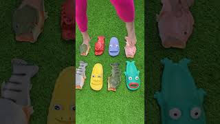 Choose a pair of slippers 🐟🐠 satisfying video slippers shortstrending [upl. by Minton]