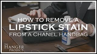 How to Remove a Lipstick Stain from a Chanel Handbag 👜  Kirby Allison [upl. by Morry]