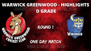 2425 R1  Warwick Greenwood vs Sorrento Duncraig  D Grade  Match Highlights [upl. by Tima]