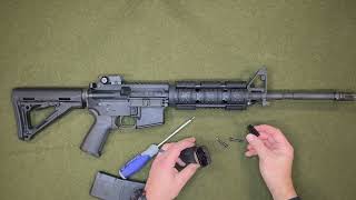 HOW TO INSTALL A MAGPUL MOE RVG VERTICAL GRIP ON AR15 [upl. by Bachman313]