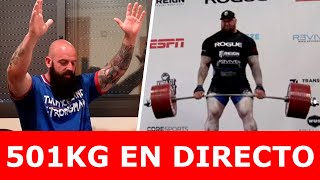 MI REACCIÓN A LOS 501KG HAFTHOR  STRONGMAN TARRAKO [upl. by Analem]