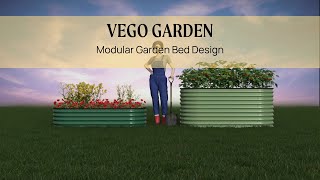 Vego Garden Modular Design Metal Raised Garden Beds [upl. by Apps]