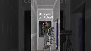 Mark your can lights before drywall construction [upl. by Lillian]