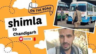 Shimla to Chandigarh travel by bus Beautiful view of hill station shimla to Chandigarh😀🥰 [upl. by Evelc]