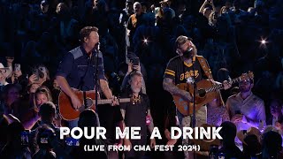 Post Malone feat Blake Shelton  Pour Me A Drink Live from CMA Fest 2024 [upl. by Cr]