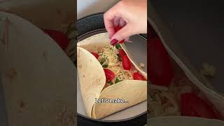 Ham amp cheese healthy tortilla in 5 min recipe calories [upl. by Htirehc787]