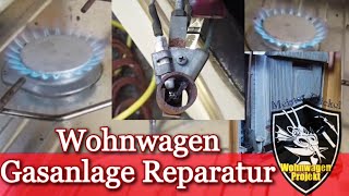 Wohnwagen Gasanlage Reparatur [upl. by Nnylasor21]