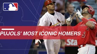 Albert Pujols Iconic home runs from every year of his career [upl. by Colas405]