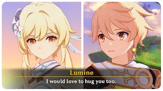 Aether and Lumine Reunite  Full Conversation Cutscene Bedtime Story  Genshin Impact 47 [upl. by Lietman787]