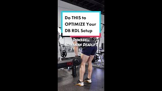 Do THIS to OPTIMIZE Your Dumbbell Romanian Deadlift Setup  Schaum Fitness [upl. by Brenden]