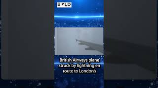 quotBritish Airways Plane Struck by Lightning En Route to Heathrow  Shocking Footagequotwheather shorts [upl. by Eatnoid]