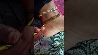 Beautiful Anklet feet mehndi designs  shorts [upl. by Natica576]