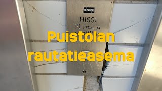 Hissivideo Puistolan rautatieasema Helsinki  1995 KONE M sotkuiset [upl. by Barfuss]