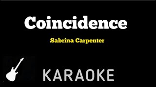 Sabrina Carpenter  Coincidence  Karaoke Guitar Instrumental [upl. by Alister]