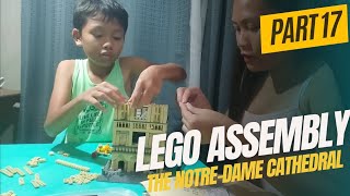 Part 17  Lego Assembly The NotreDame Cathedral mother and son bonding time [upl. by Gabriella]