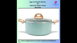 🌟Jogo de Panelas Brinox de🌟Alumínio Verde 5 Peças Botanika🌟Cor Verde jogo panelas jogodepanelas [upl. by Naashar]