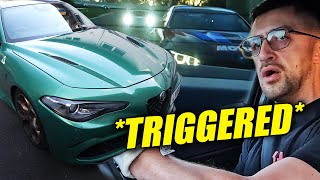 Paparazzi Upset Me in Alfa Romeo Giulia QV  Nürburgring [upl. by Gualterio448]