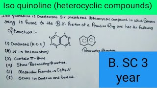 Isoqunoline heterocyclic compounds [upl. by Dexter]