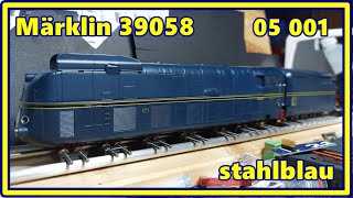 Märklin 39058 quot05 001quot stahlblau [upl. by Amathist]