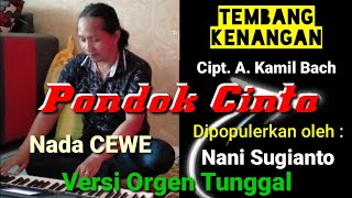 KARAOKE PONDOK CINTA NANI SUGIANTO Voc CEWE [upl. by Ecnerolf52]