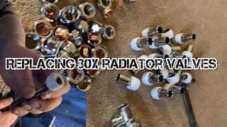 Replacing lockshield valves for thermostatic radiator valves [upl. by Kcire516]