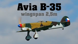 Avia B35  scale RC plane  final version  4K  Syrovice 2023 [upl. by Curley]