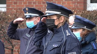 Brandenburg  Schweigeminute für getötete Polizisten im Kreis Kusel [upl. by Rouvin]