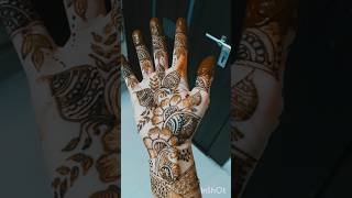 Mehendi 🌺karwachauth youtubeshort mehendidesign mehendiart shortvideo yt bollywood music [upl. by Risley]